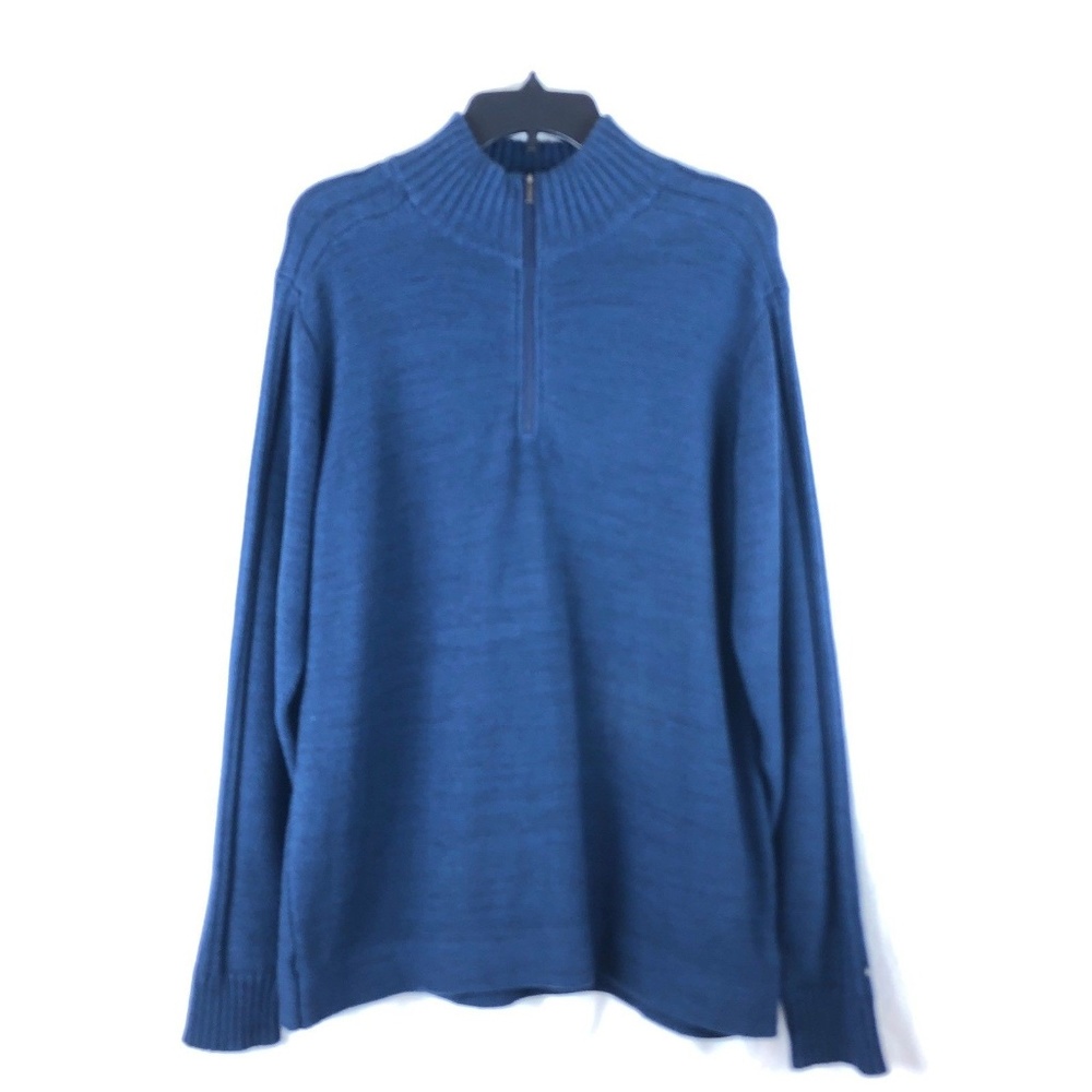 Columbia Mens Large Navy Blue Cable Knit